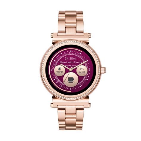 michael kors sofie rose gold|Amazon.com: Michael Kors Access Women's Sofie .